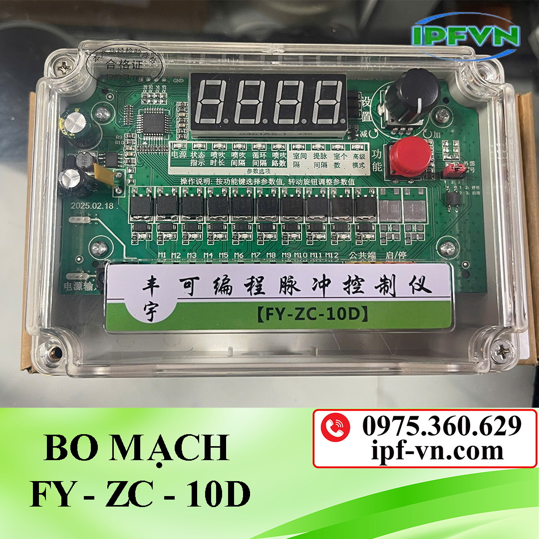 Bo mạch điều khiển van rũ bụi FY-ZC-10D