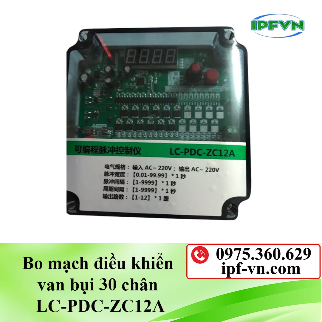 Bo mạch điều khiển van giũ bụi 12 chân LC-PDC-ZC12A