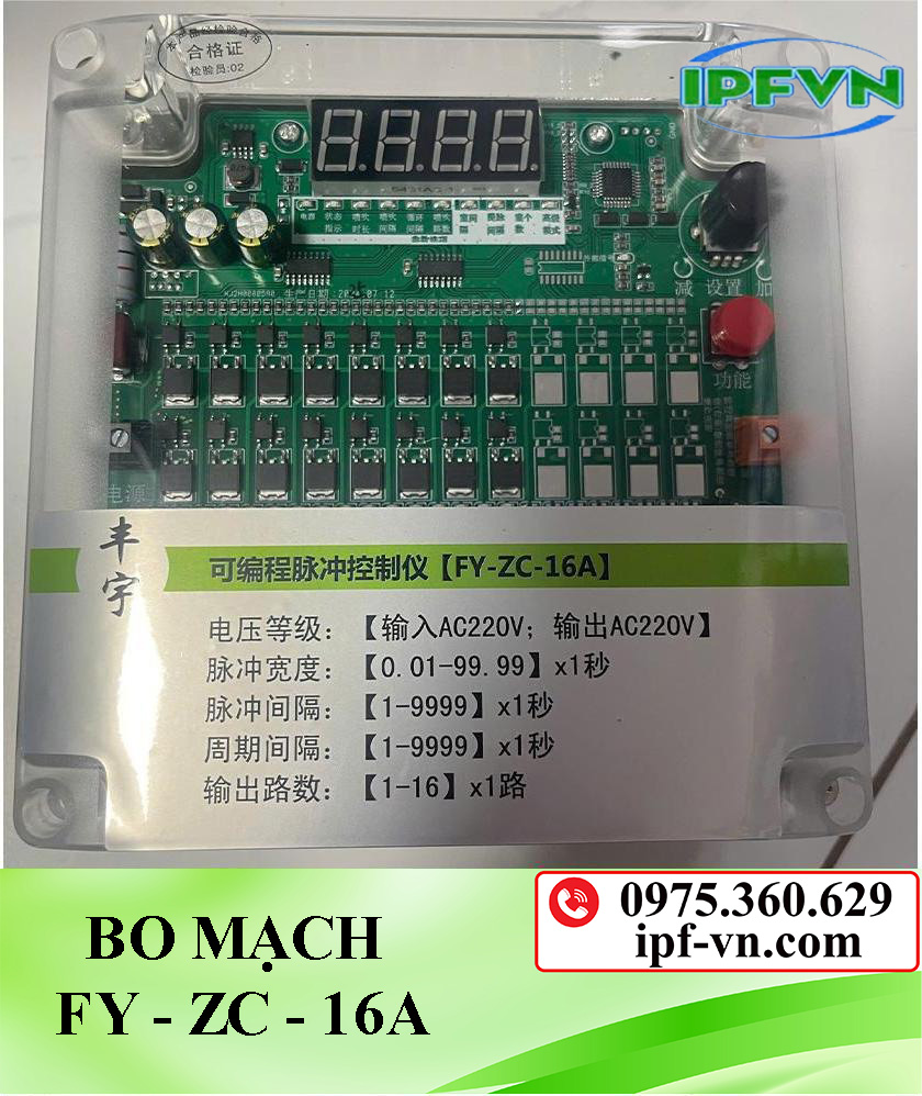 Bo mạch điều khiển van rũ bụi FY-ZC-16A