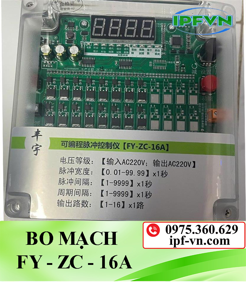 Bo mạch điều khiển van rũ bụi FY-ZC-16A