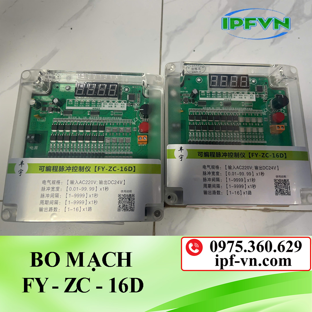 Bo mạch điều khiển van rũ bụi FY-ZC-16D