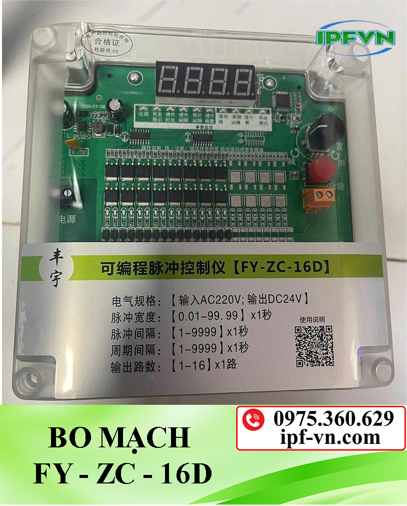 Bo mạch điều khiển van rũ bụi FY-ZC-16D