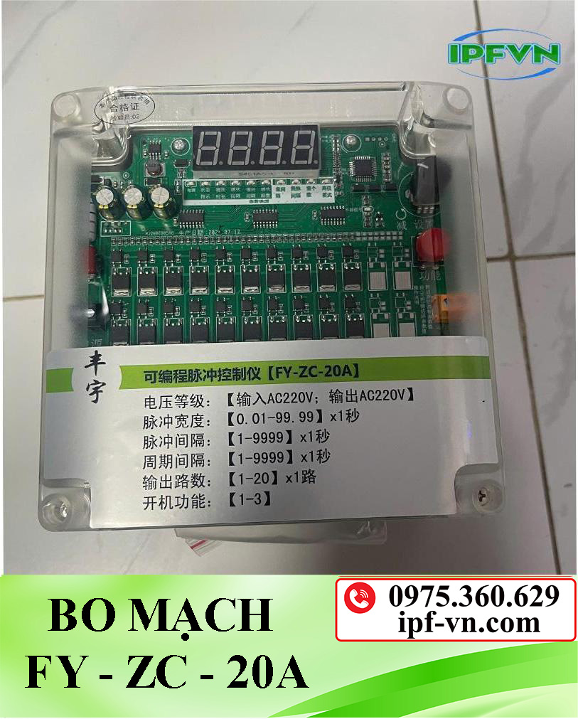 Bo mạch điều khiển van rũ bụi FY-ZC-20A