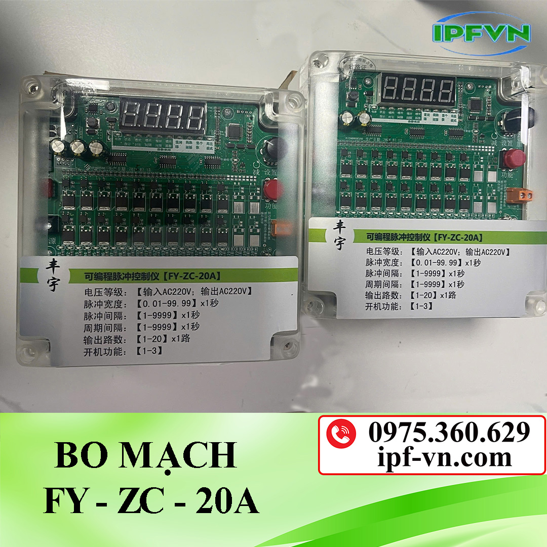 Bo mạch điều khiển van rũ bụi FY-ZC-20A