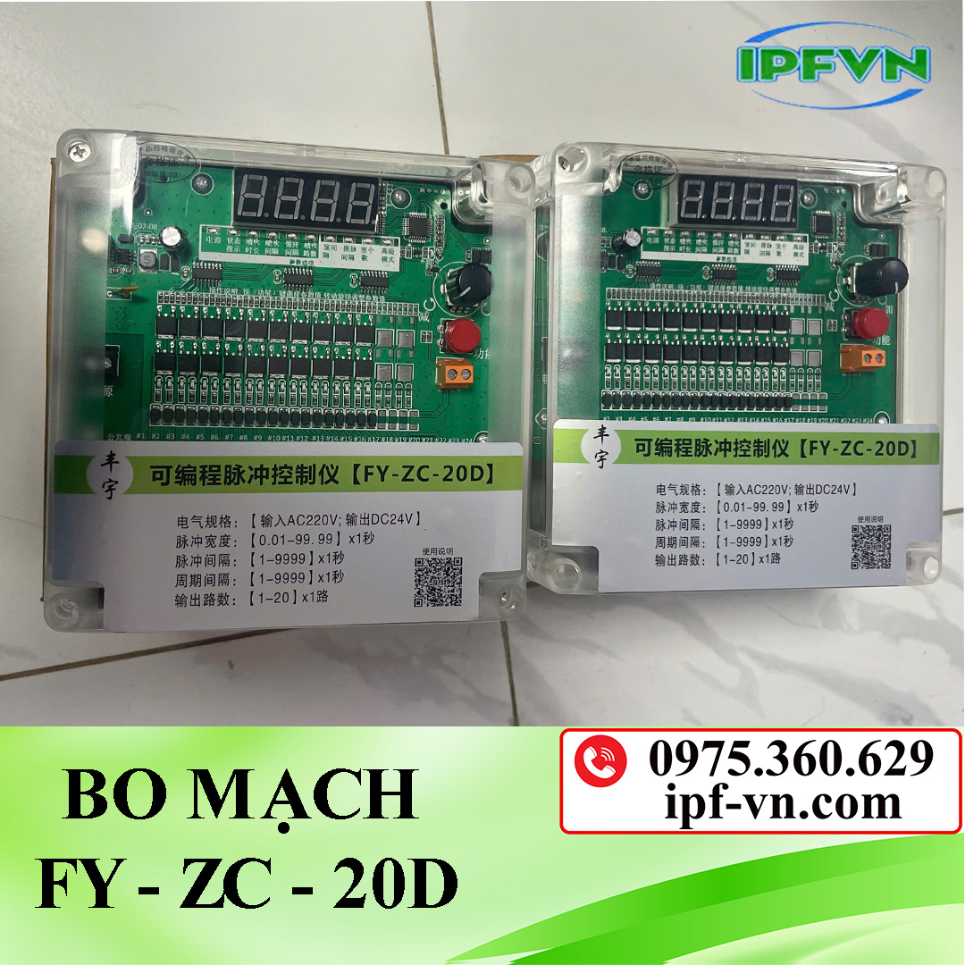 Bo mạch điều khiển van rũ bụi FY-ZC-20D