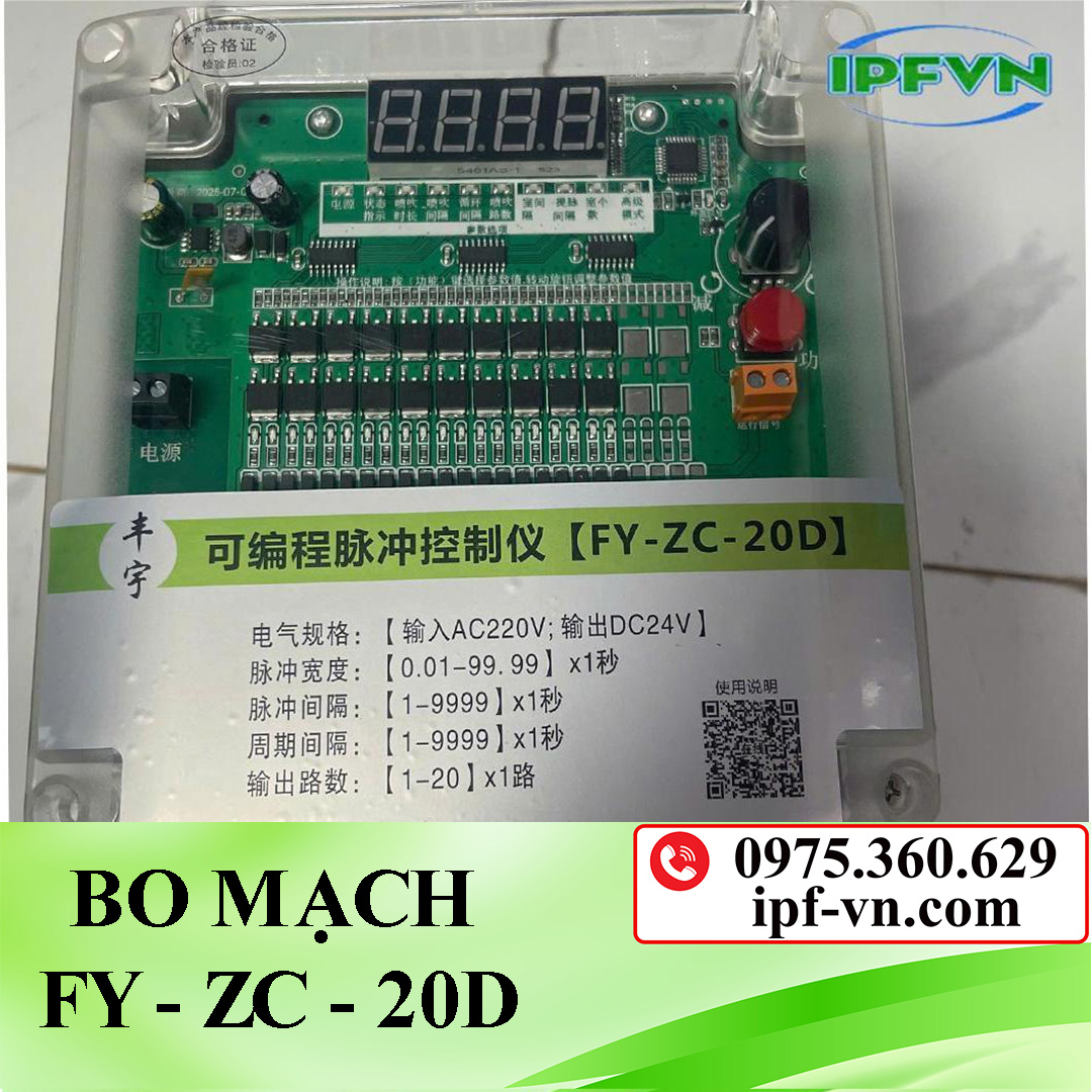 Bo mạch điều khiển van rũ bụi FY-ZC-20D