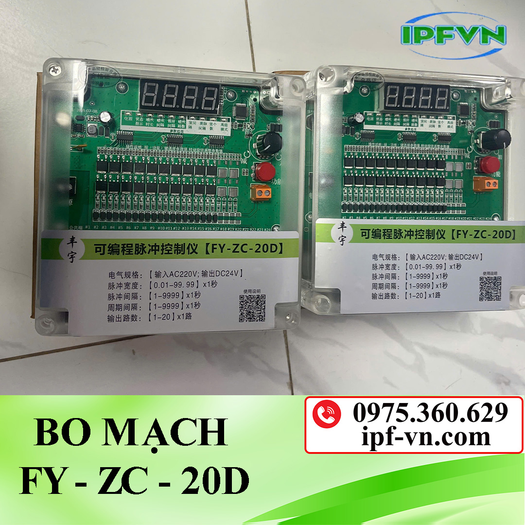 Bo mạch điều khiển van rũ bụi FY-ZC-20D