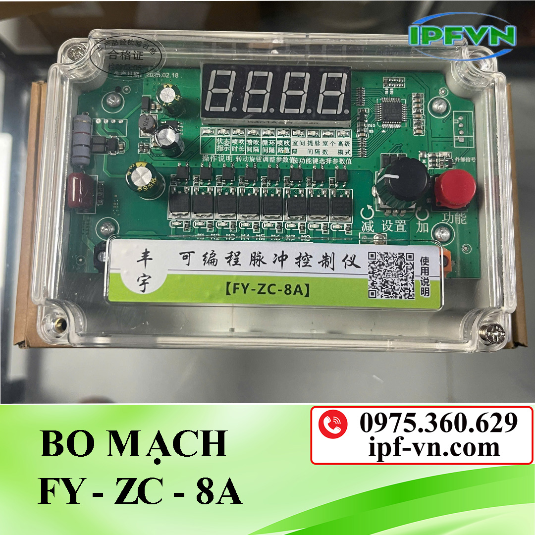 Bo mạch điều khiển van rũ bụi FY-ZC-8A