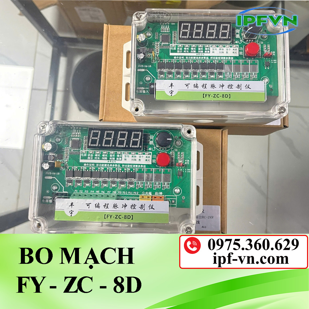 Bo mạch điều khiển van rũ bụi FY-ZC-8D