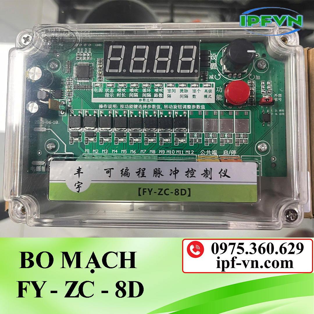 Bo mạch điều khiển van rũ bụi FY-ZC-8D