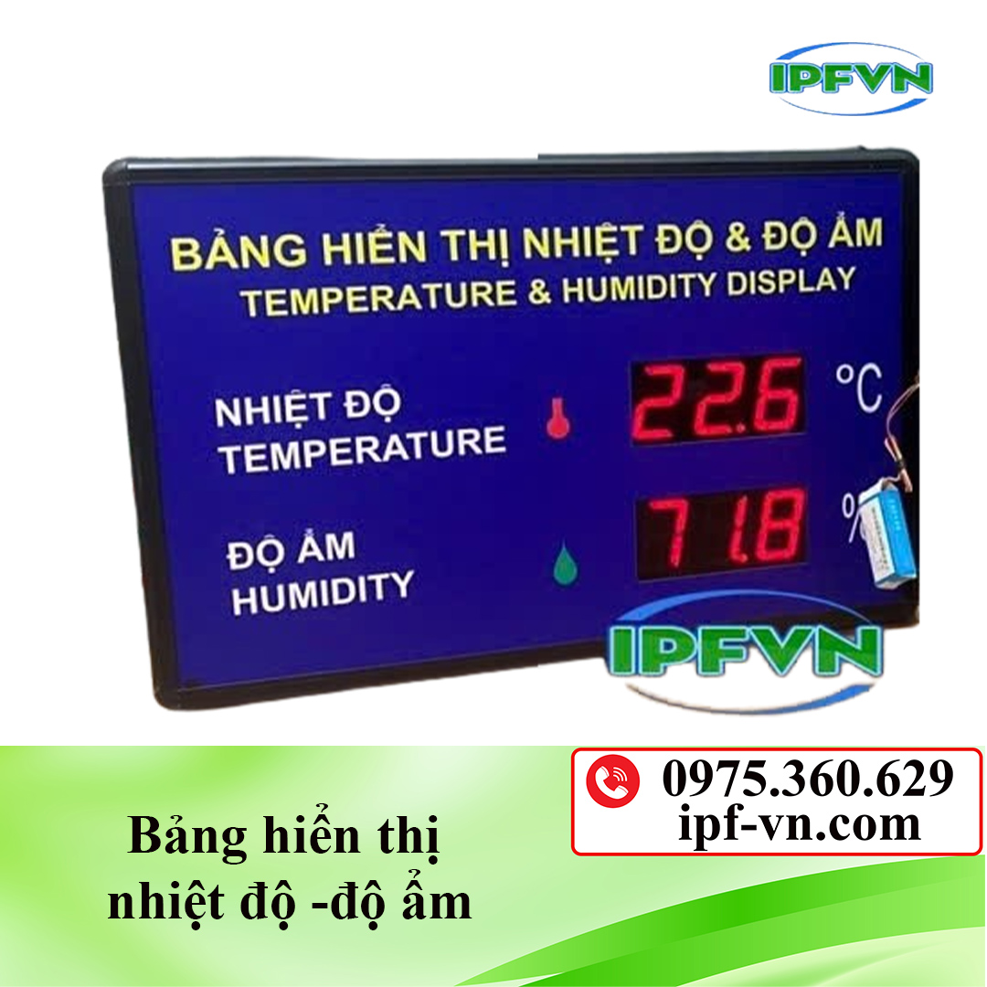 Bảng hiển thị nhiệt độ -độ ẩm