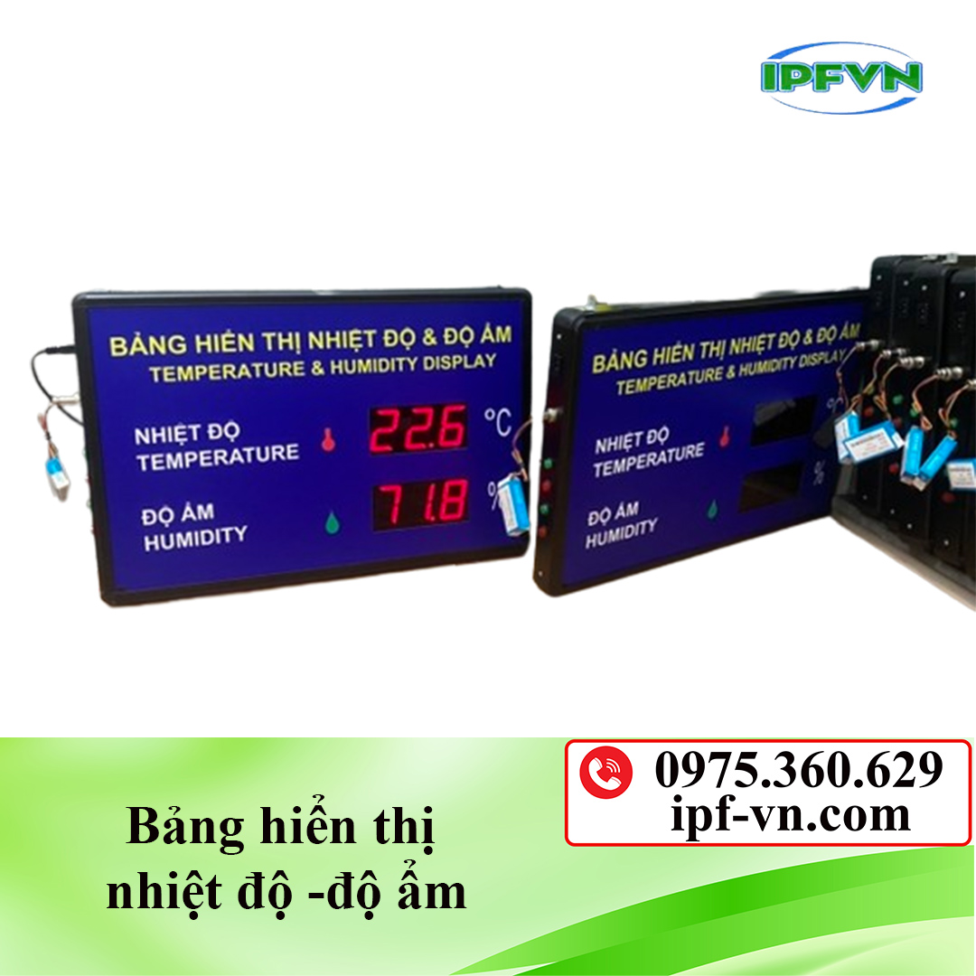 Bảng hiển thị nhiệt độ -độ ẩm