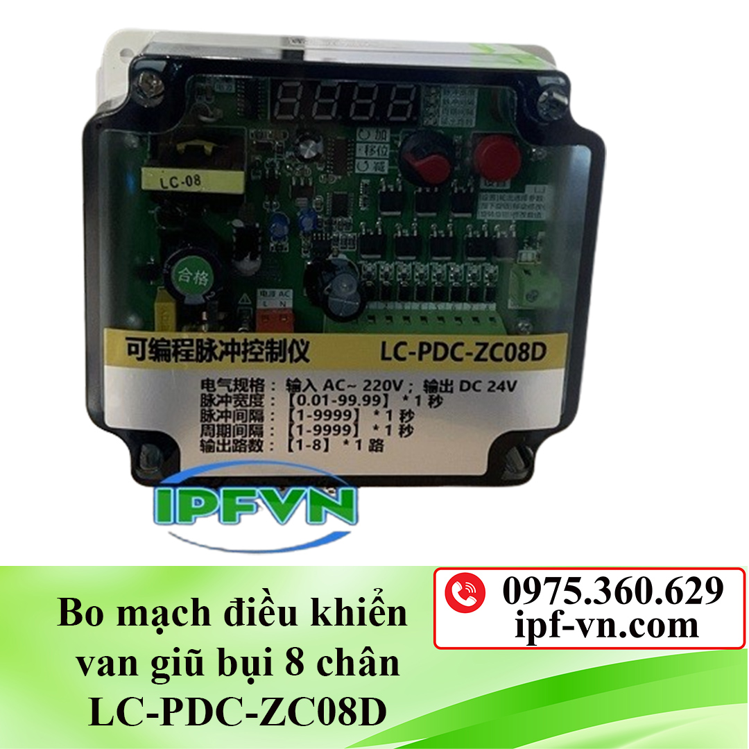 Bo mạch điều khiển van giũ bụi 8 chân LC-PDC-ZC08D