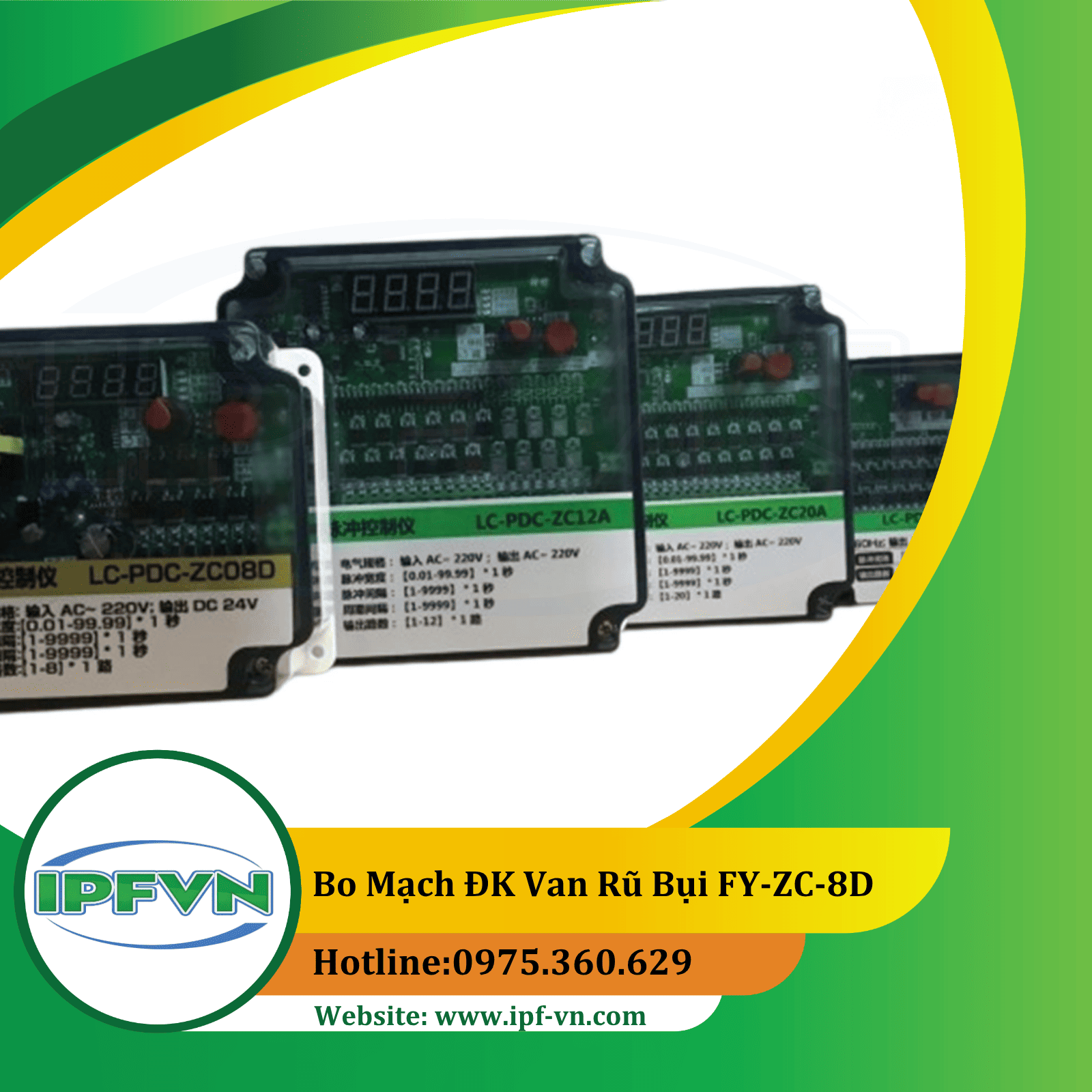 Bo mạch điều khiển van giũ bụi 8 chân LC-PDC-ZC08D