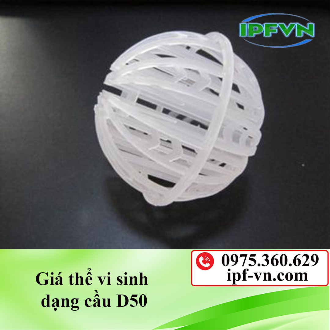 Giá thể vi sinh dạng cầu D50