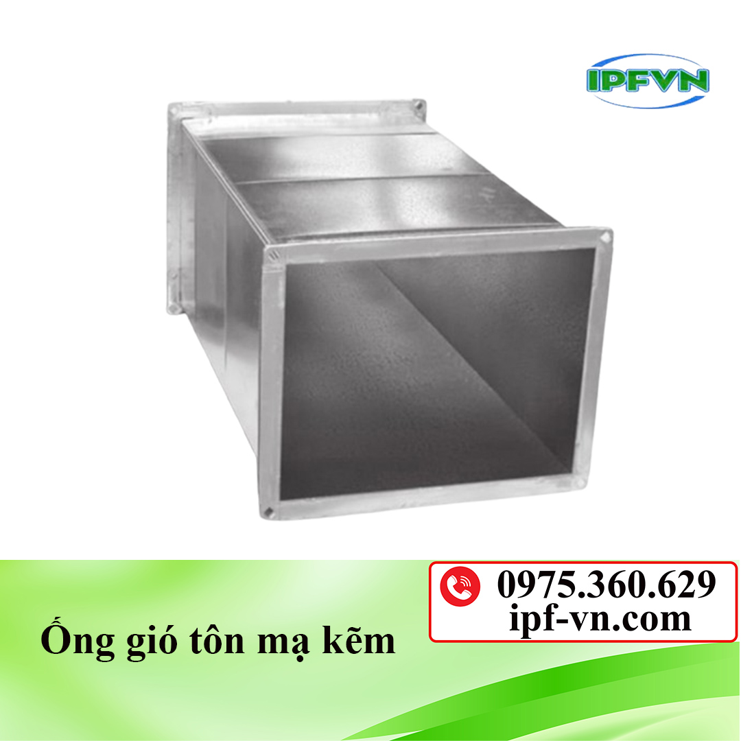 Ống gió tôn mạ kẽm vuông