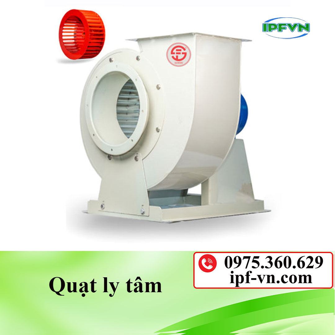 Quạt ly tâm hút hơi axit - bazo 0,75 kw