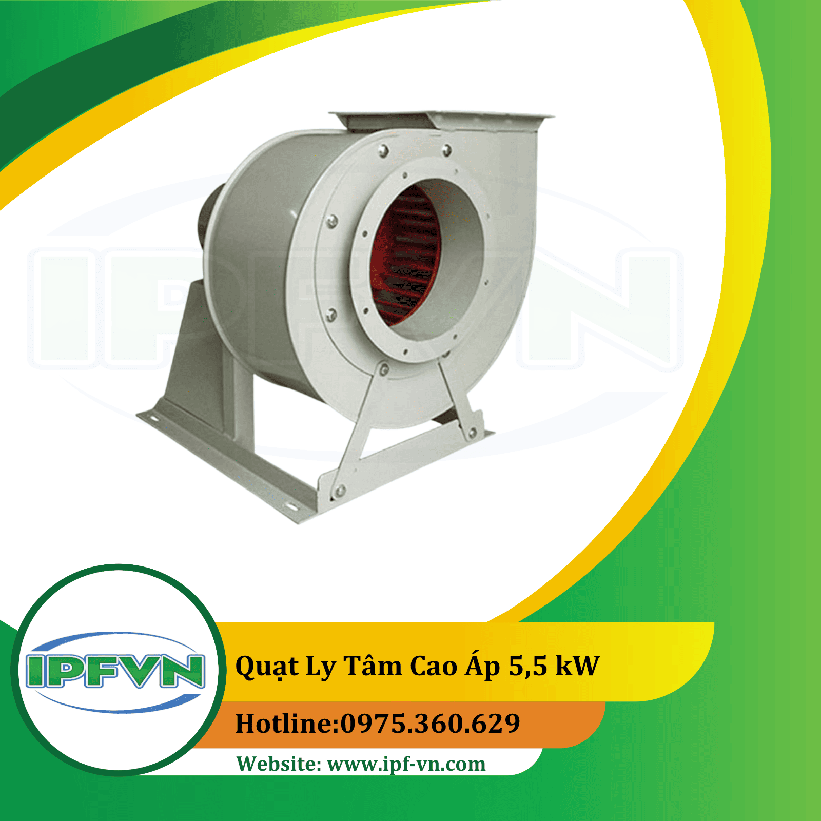 Quạt ly tâm cao áp 5,5 kW