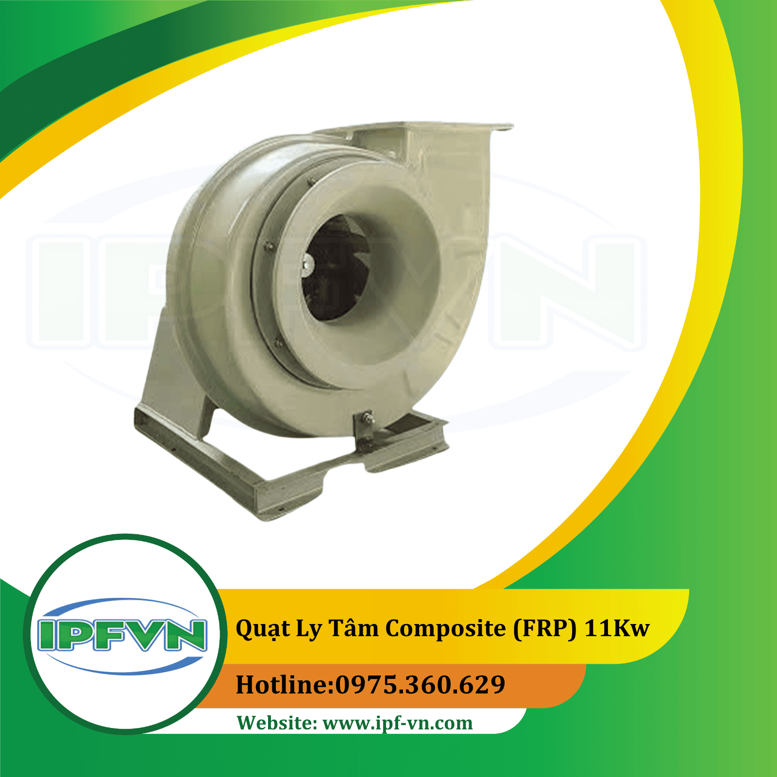 Quạt ly tâm nhựa PP 11kW