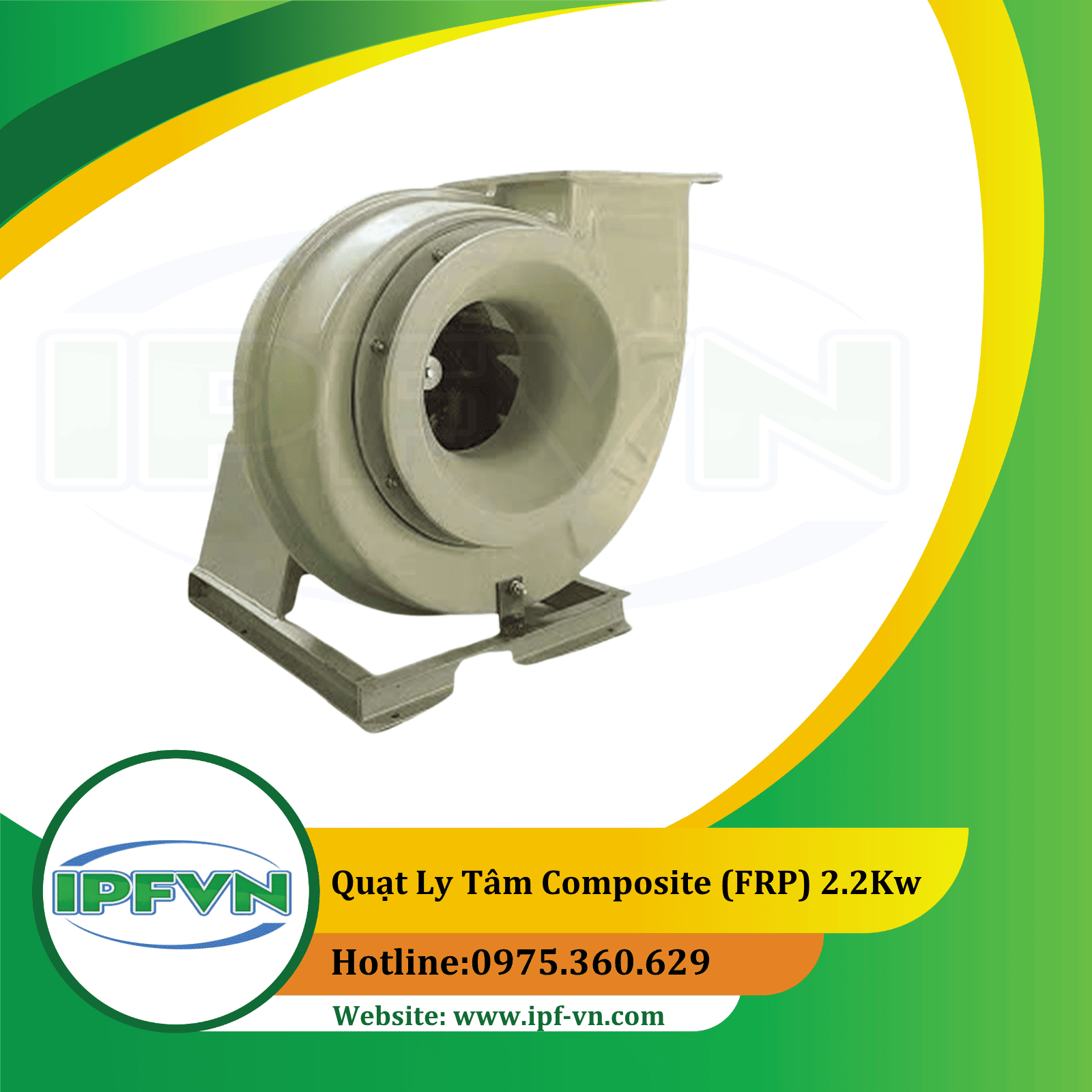 Quạt ly tâm composite (FRP) 2.2kW