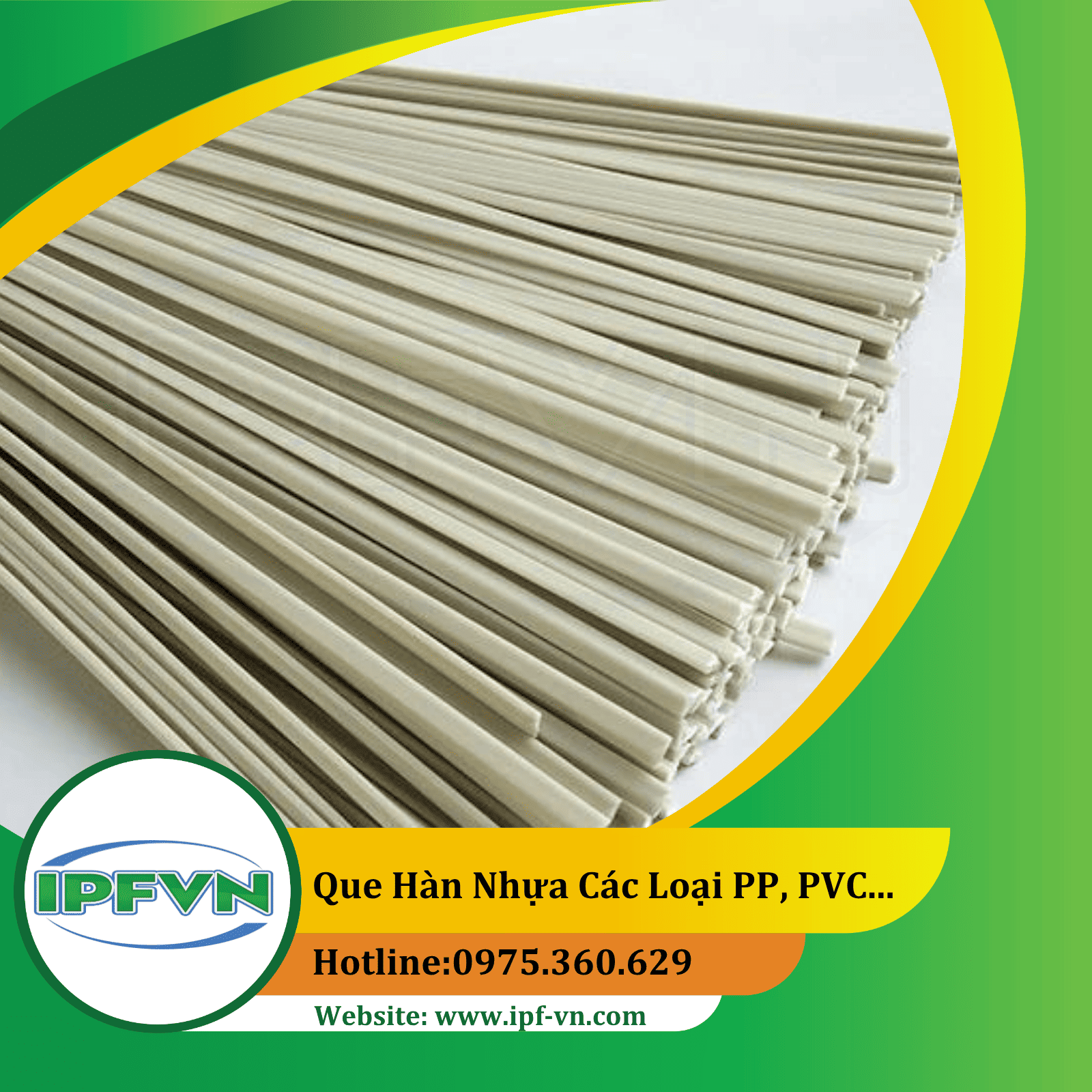 Que hàn nhựa các loại PP, PVC, PDVF, PE