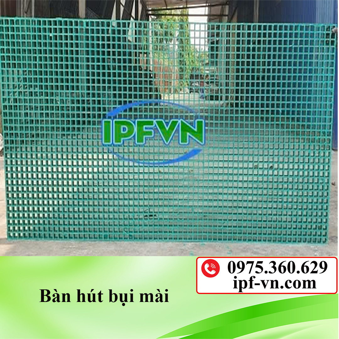 Tấm sàn grating FRP 1000 x 2000 x 38 mm