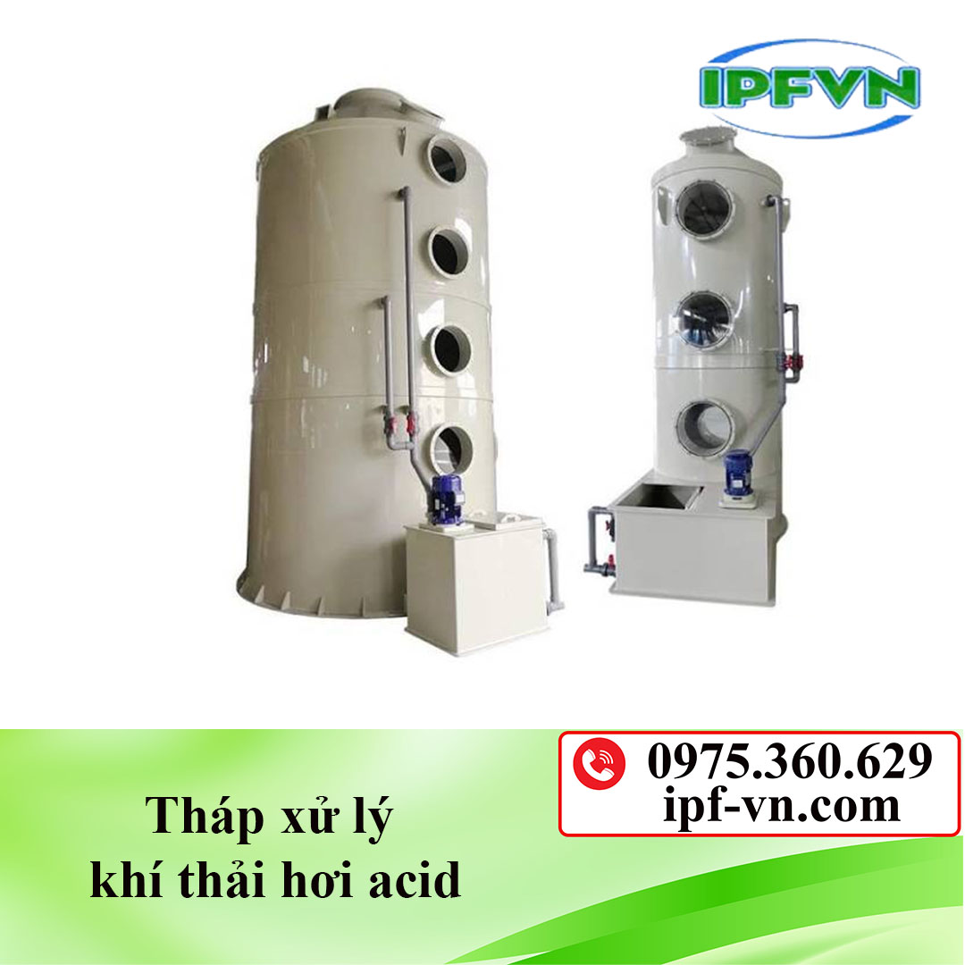 Tháp xử lý khí thải hơi acid ( Tháp hấp thụ khí thải )