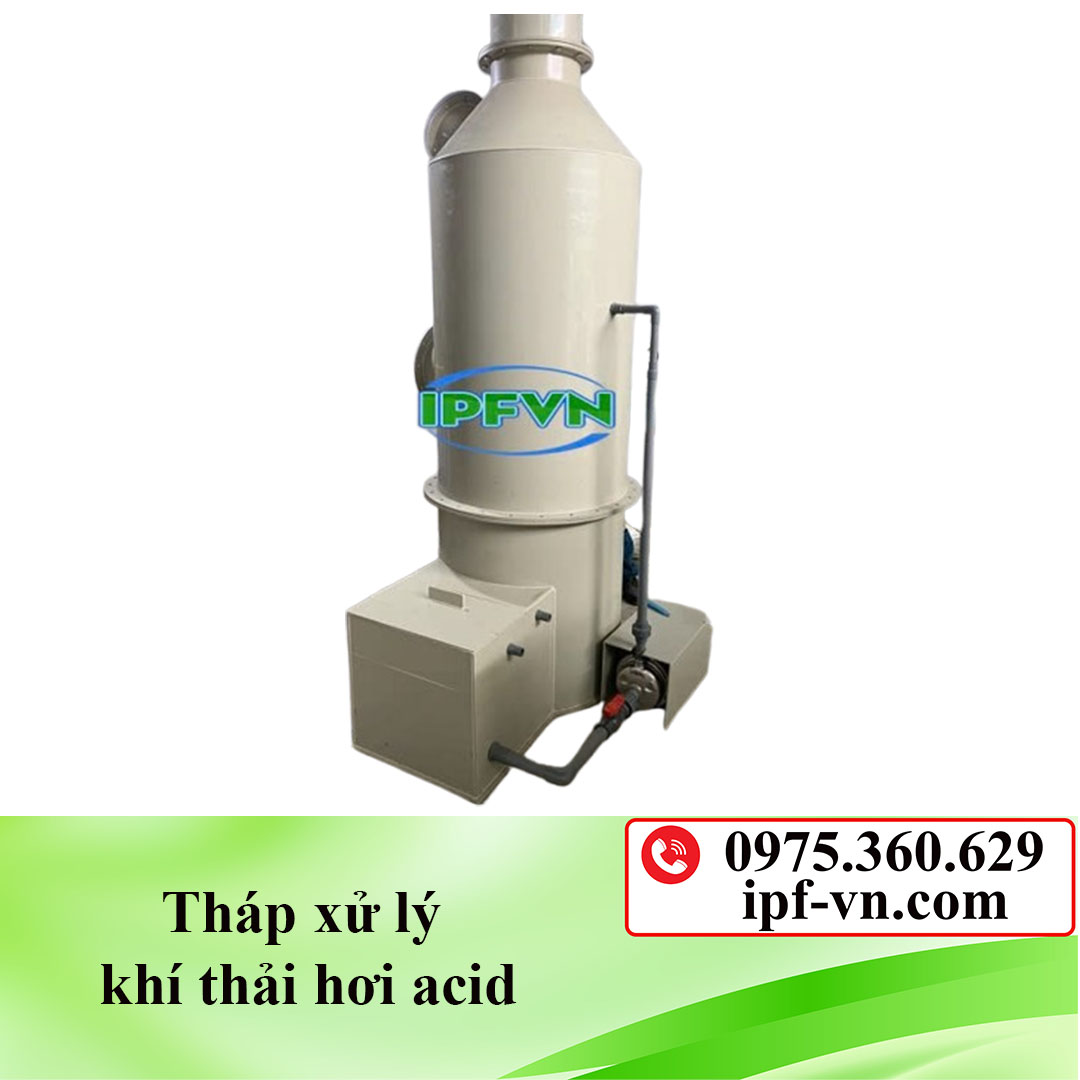 Tháp xử lý khí thải hơi acid ( Tháp hấp thụ khí thải )