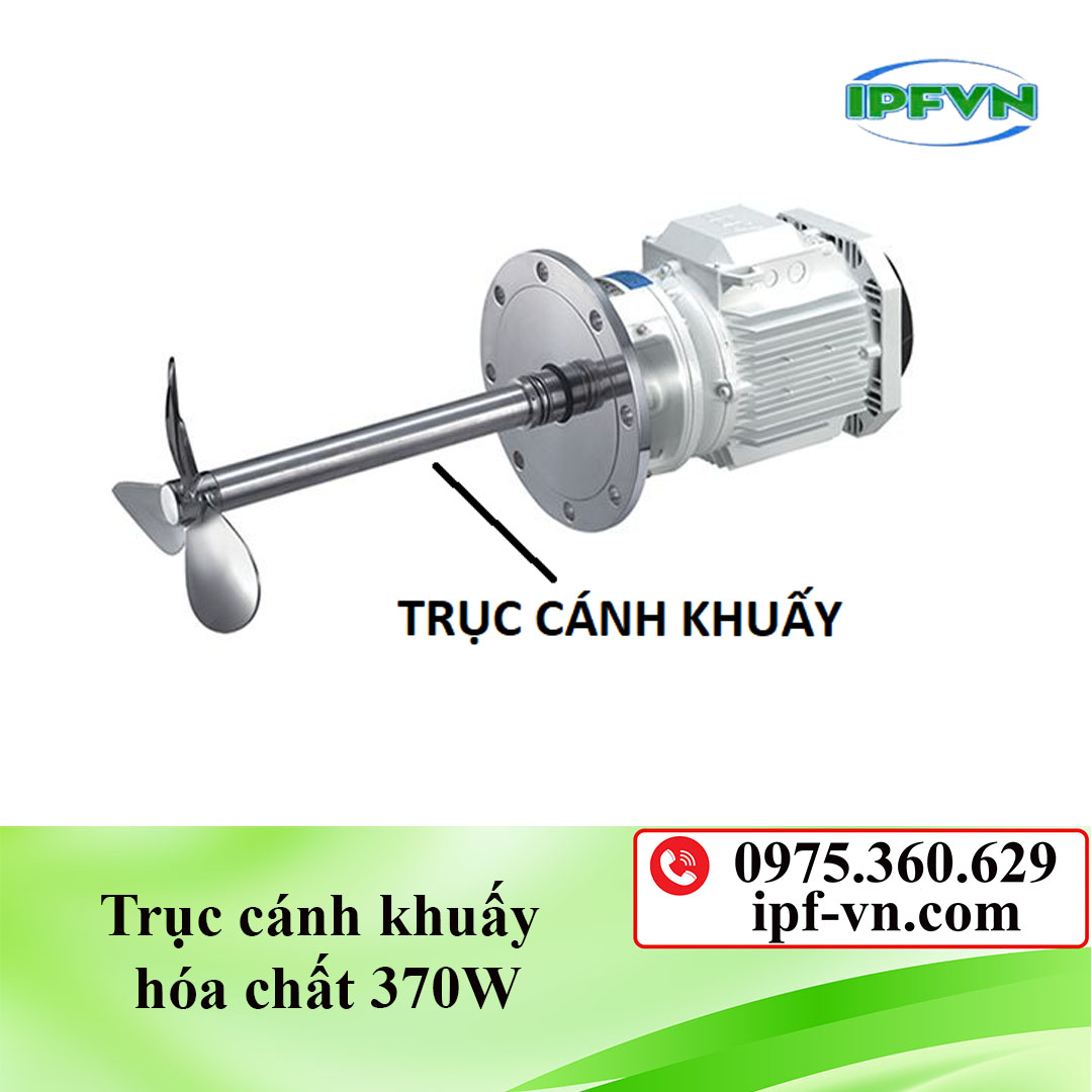 Trục cánh khuấy hóa chất 370W