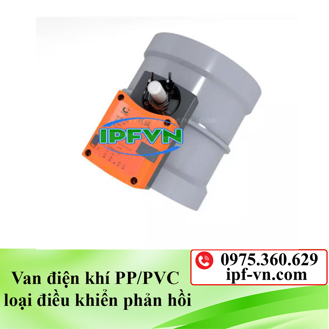 Van điện khí PP/PVC loại điều khiển phản hồi