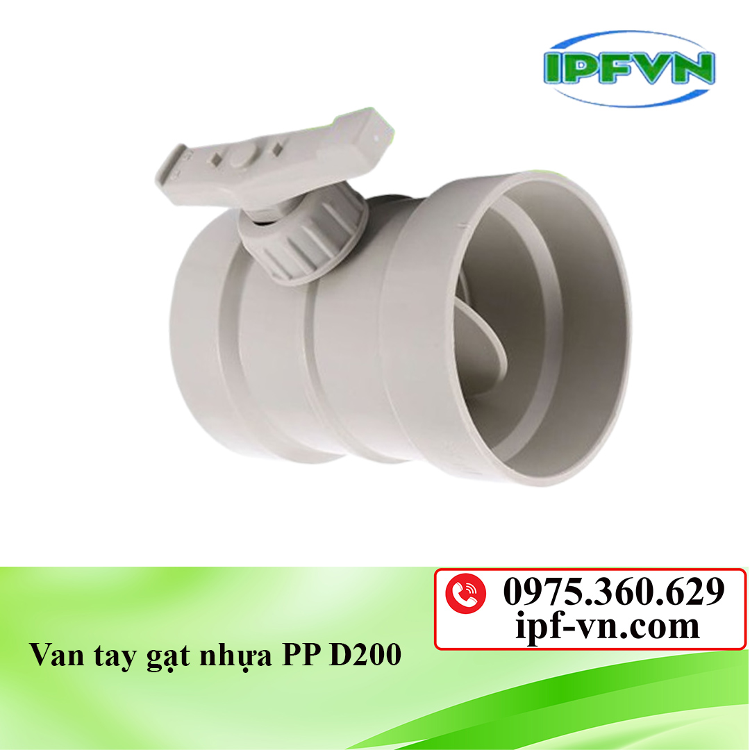 Van tay gạt nhựa PP D200