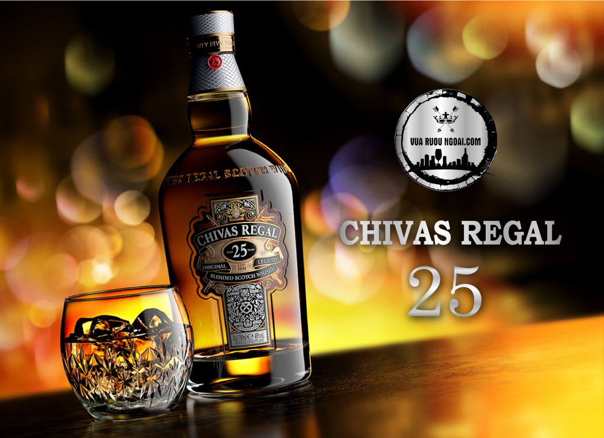 RƯỢU CHIVAS 25 NĂM XÁCH TAY CHIVAS 25 REGAL DUTY FREE