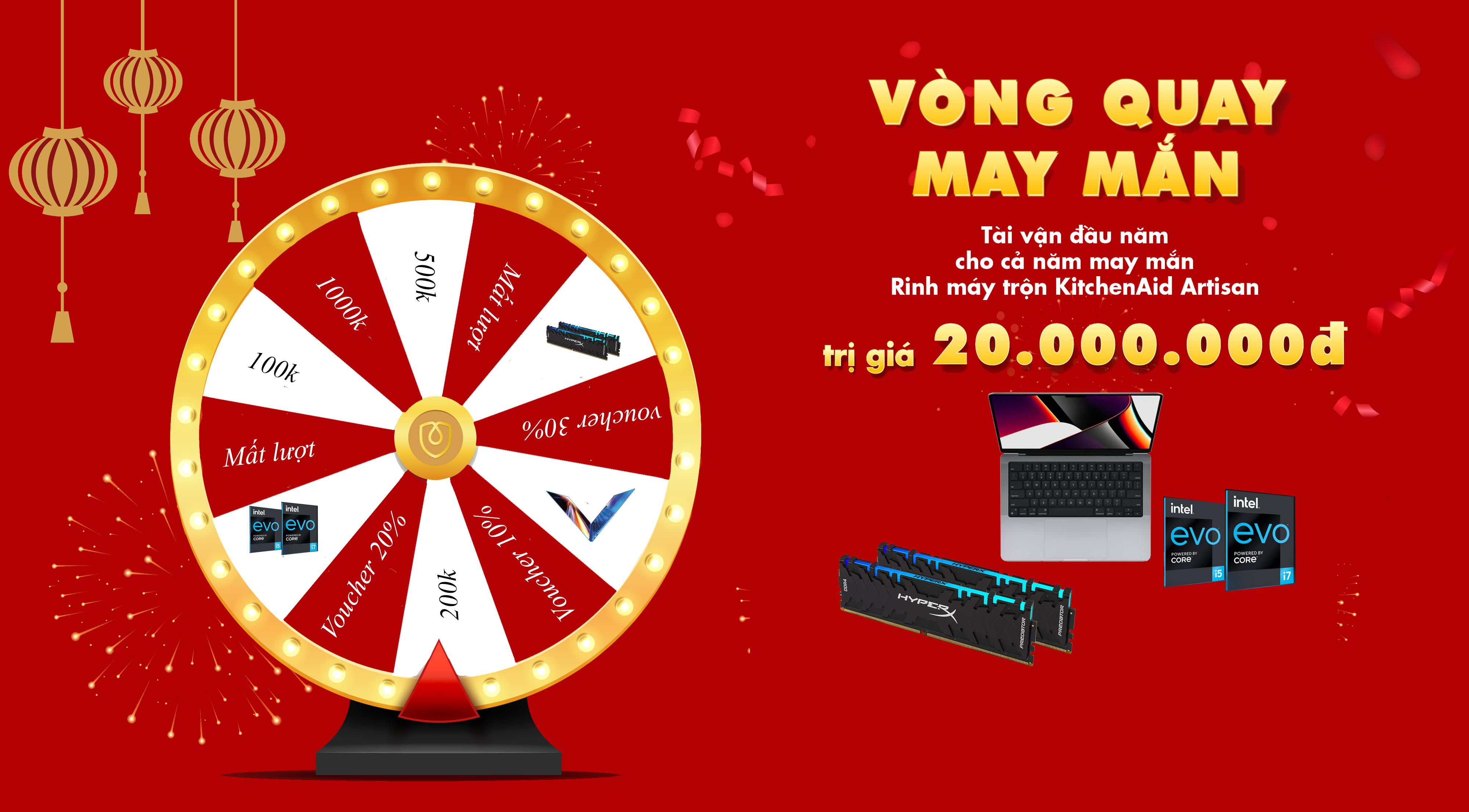 Thể lệ chương trình vòng quay may mắn