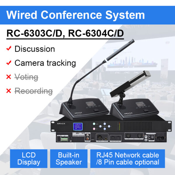 Micro hội thảo có dây kỹ thuật số RC-6303C/D - RC-6304C/D
