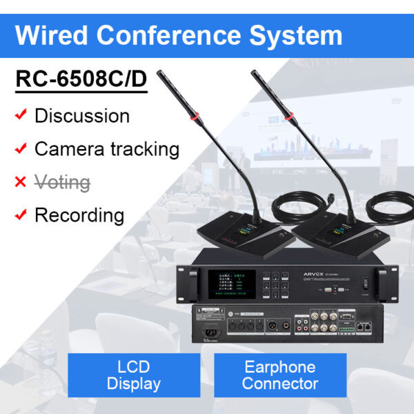Micro hội thảo có dây kỹ thuật số RC-6508C/D