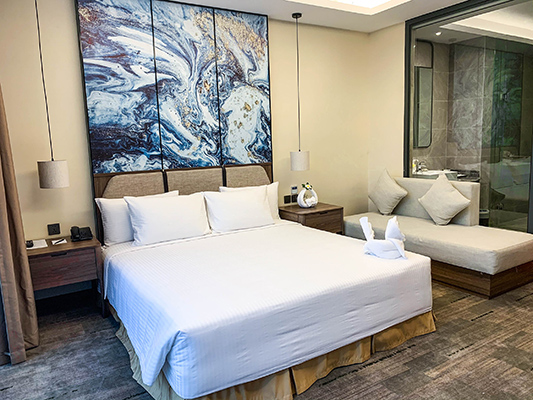 phòng ngủ ks Mường Thanh Luxury Hạ Long Centre Hotel