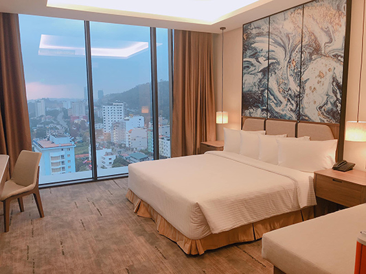 phòng ngủ ks Mường Thanh Luxury Hạ Long Centre Hotel