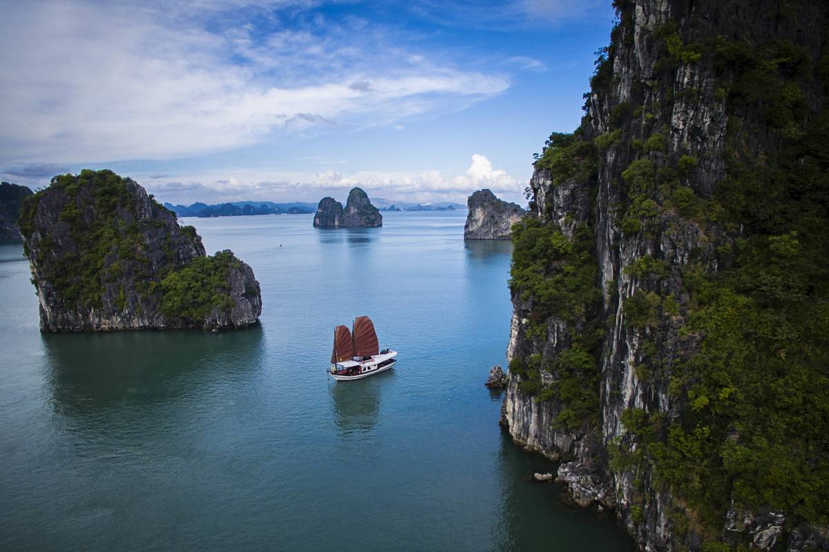 du thuyền Tình Yêu - Vịnh Bái Tử Long - du lịch ngao du thế giới