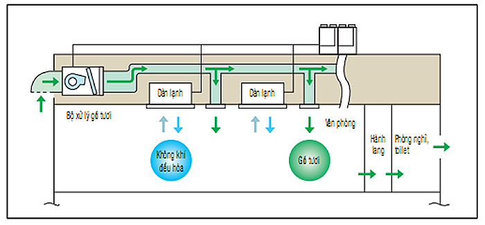 Phân bố gió lạnh đồng đều