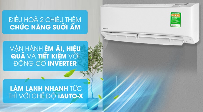 Điều hòa Panasonic 2 chiều Inverter 18000Btu CU/CS-YZ18XKH-8