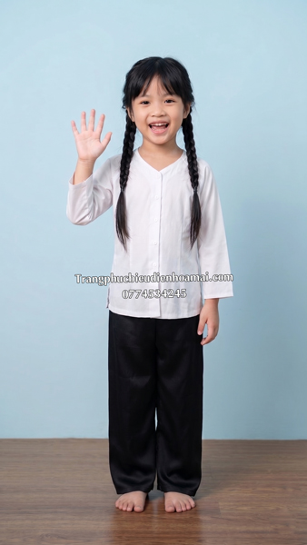 Trang phục bà ba nữ C1 - Trắng phi