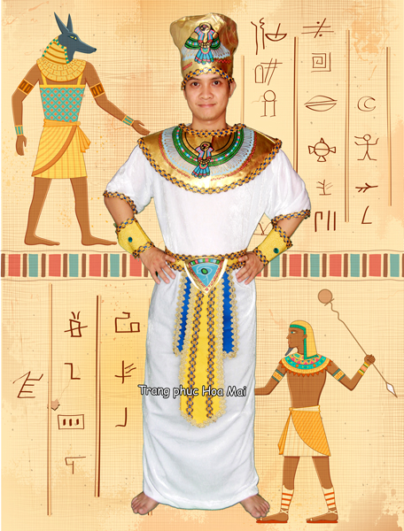 Trang phục Ai Cập nam - Dài trắng