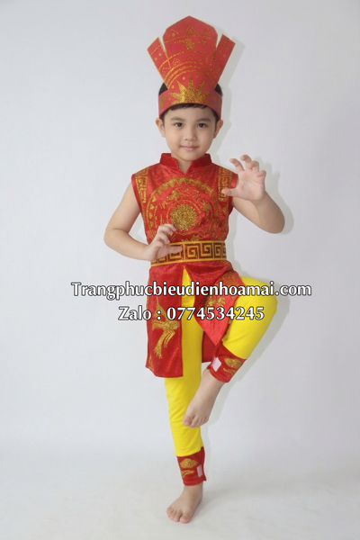 Trang phục Âu Lạc nam MN, C1 - Đỏ trống đồng