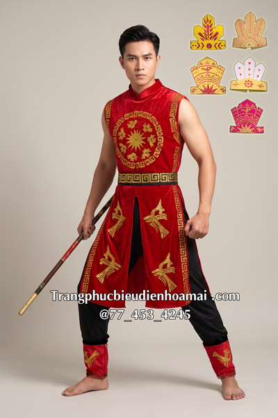 Trang phục Âu Lạc nam - Đỏ đen