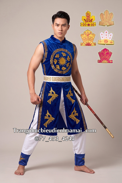 Trang phục Âu Lạc nam - Xanh dương liền