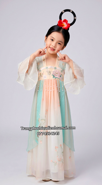 Cổ trang nữ C1 - Trắng xanh ngọc