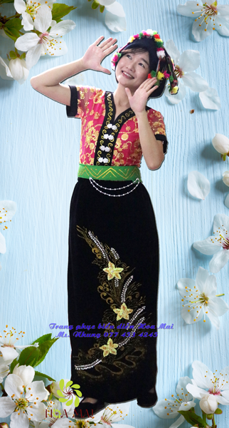Cho thuê trang phục dân tộc Thái nữ - Trang phục Hoa Mai