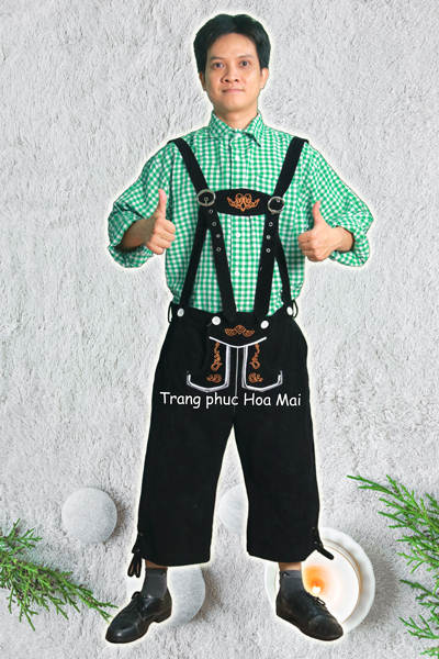 Trang phục Đức nam - Xanh lá đen