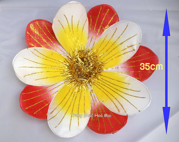 Hoa múa - Đỏ trắng 35 cm