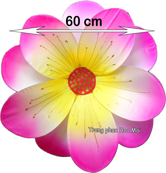 Hoa múa - Hồng nhụy vàng 60cm